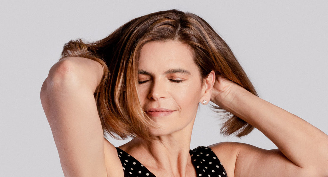 Massaging your hair with Better Not Younger’s Superpower Fortifying Serum every night will give you healthier, shinier hair.