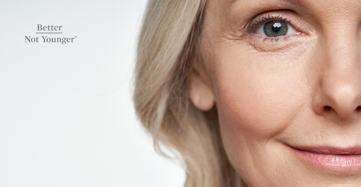 Though it’s a normal part of the aging process, there are steps we can take to improve our skin elasticity: protect it from the sun, drink loads of water and supplement every day with Better Not Younger’s Power Within Skin & Scalp Collagen Gummies. 