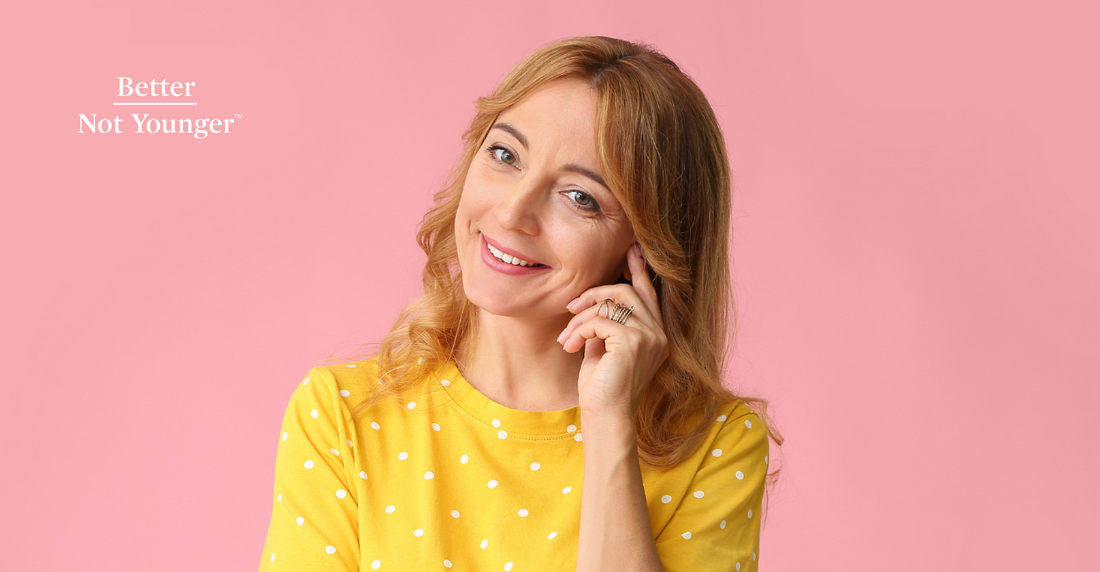 In this article "Should I Rotate My Shampoo", BNY features a mature model with ginger long hair with dubitative expressions.