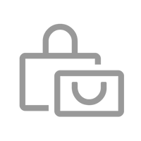 Outline of two shopping bags on a black background