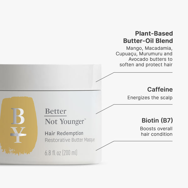 Better Not Younger Haarmaske: Glättende Butter-Kur Für Strapaziertes, Krauses Haar